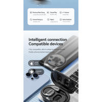 Auriculares Bluetooth Inteligentes AI 2025 with Traducción Simultánea 144 Idiomas - Diseño Open-Ear Ergonómico, 12h Autonomía, Cancelación de Ruido y Grabación de Reuniones (Cert.) CE, IPX5) - Negro/Plata - details 3