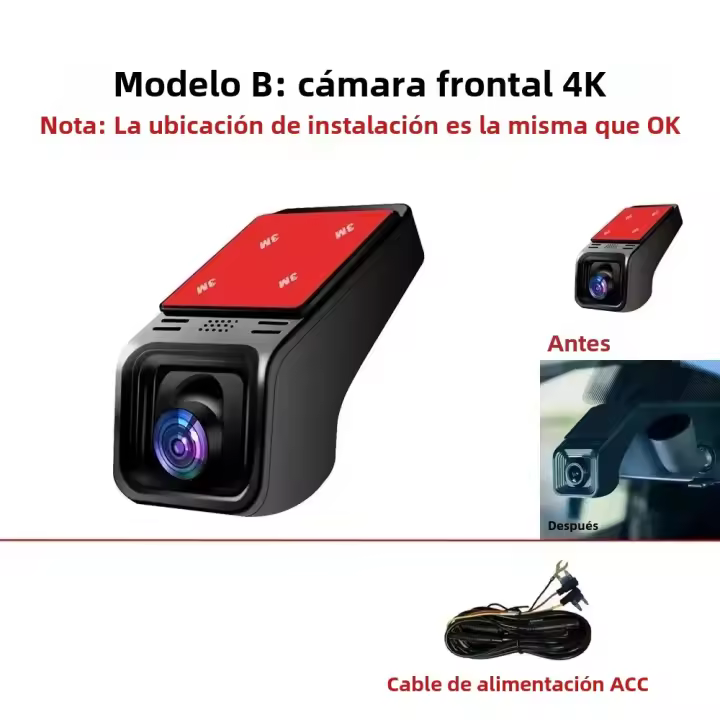 Cámara DVR De Coche 4K 2160P WiFi Con Monitor De Estacionamiento 24H Control Por APP Grabadora De Video Para Todas Las Cars 2K 1600P - 1