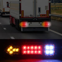Lámparas De Freno Traseras LED Para Camiones Camiões Y Remolques 12V 24V Señal De Giro Luces De Señalización Lateral Pesada Accesorios Para Coches Y Camiones - details 11