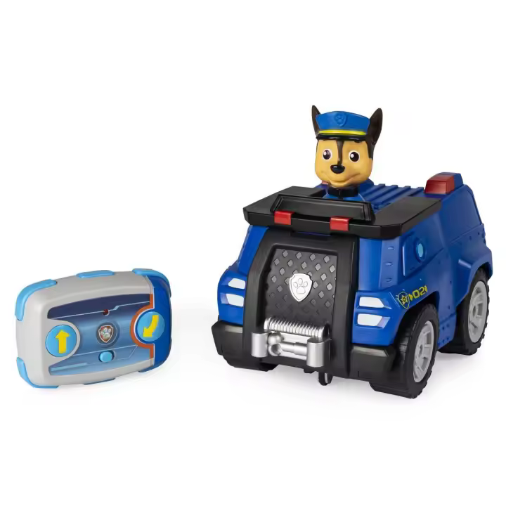 SPIN MASTER - PATRULLA CANINA - COCHE TELEDIRIGIDO DE CHASE - Coche RC de Chase con 2 Direcciones Fácil de Manejar para Principiantes Patrulla Canina - 2.4GHZ hasta 76m - 6054190 - Juguetes Niños +3 años - 1