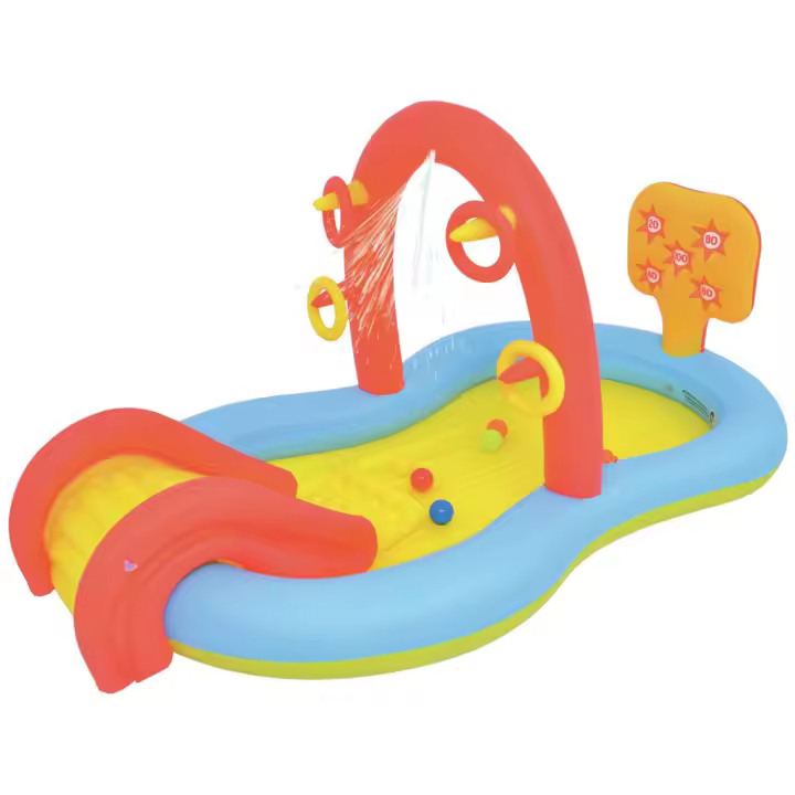 Centro de Juegos Hinchable Slidding Spray Pool 225 x 124 x 104 cm. Jilong 97224 - 1