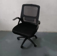 Silla de Oficina con Soporte Lumbar Giratoria Escritorio Sillon Ruedas Despacho casa salon habitacion ergonómica Gaming, escritorio, silla nordico tulipu NEGRO GRIS - details 10
