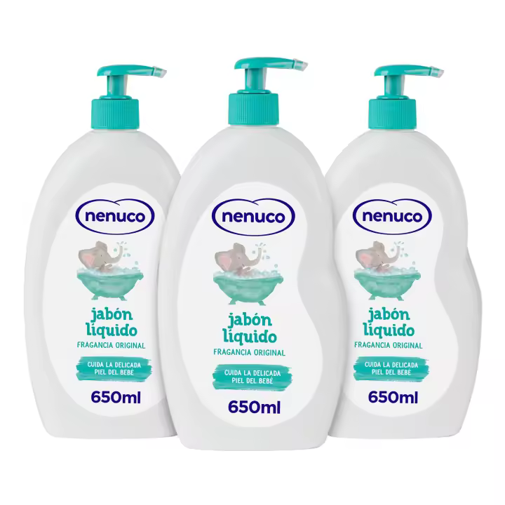 Nenuco Pack x3 | x6 Classic Gel de Ducha para Adultos y Niños, Fragancia Original, 650 ml, Fragancia Original - 1