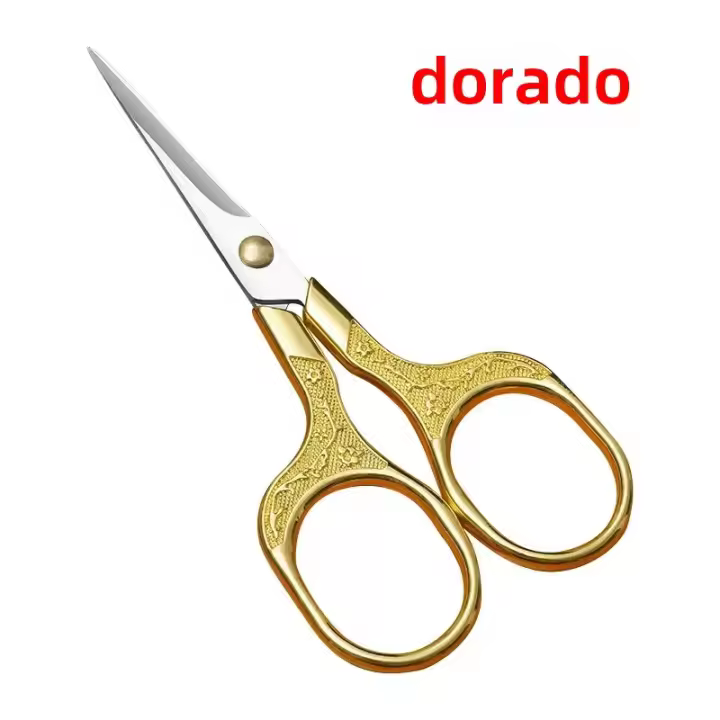 Tijeras De Bordado De Acero Inoxidable Coloridas Para Telas Y Hilo Herramienta De Costura Doméstica Tamaño 12.7x6cm - 1