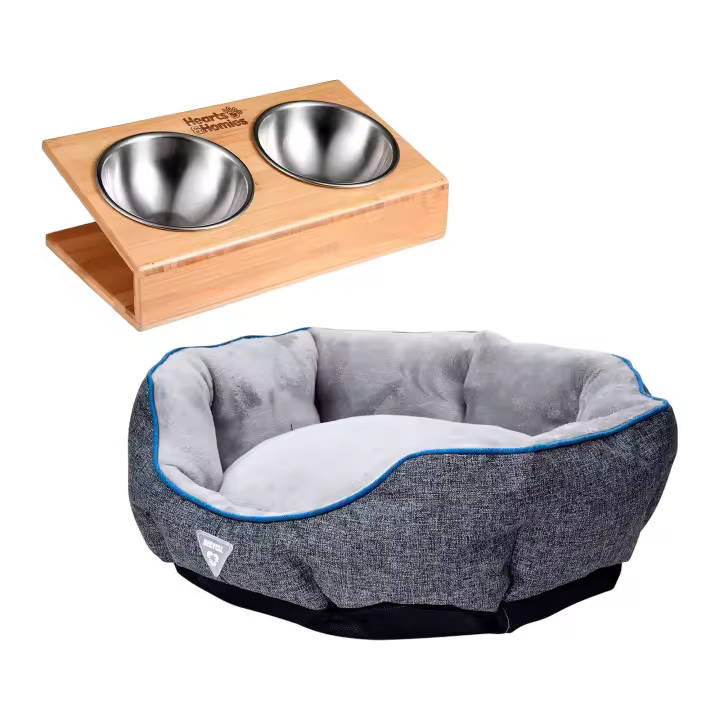 Wellhome Juego de Cama Gris Tejido Suave Tamaño M 57x52x16cm - 1