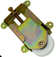 Rodillo De Puerta Deslizante Concavo 1-1/2 Pulgadas Para Ventanas Y Puertas De Espejo Cuerpo De Acero Con Rodamientos De Bolas - details 2