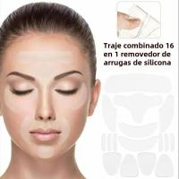 Juego De Parches Faciales Reutilizables De Silicona Antiarrugas Para El Rostro Y El Cuello Jaysuing Herramientas De Belleza Para Ojos Y Mejillas - details 3