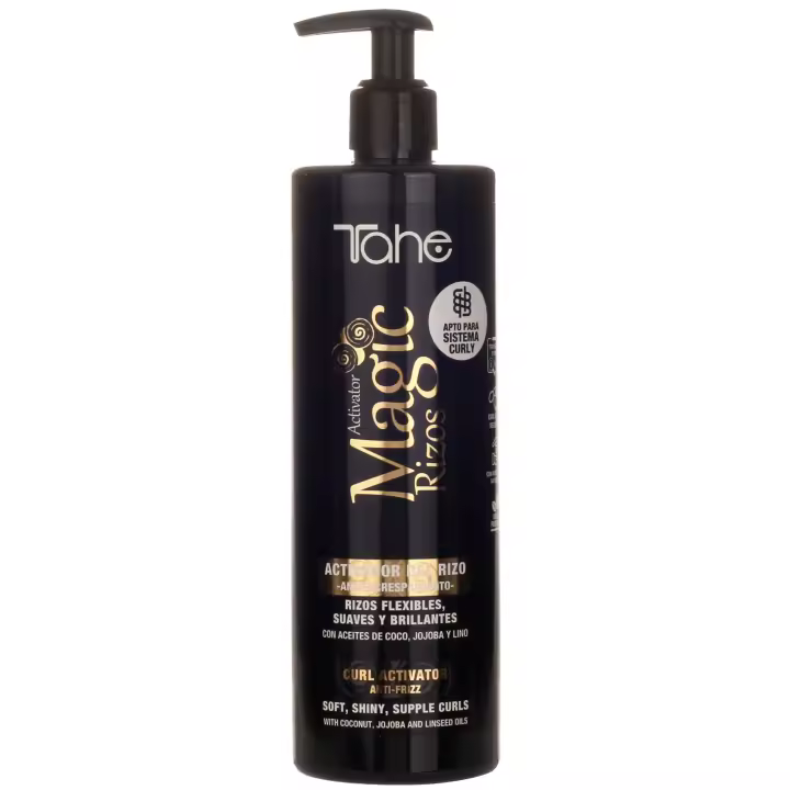 Tahe Magic Rizos Activador del rizo antiencrespamiento apto para Método Curly, 500 ml - 1