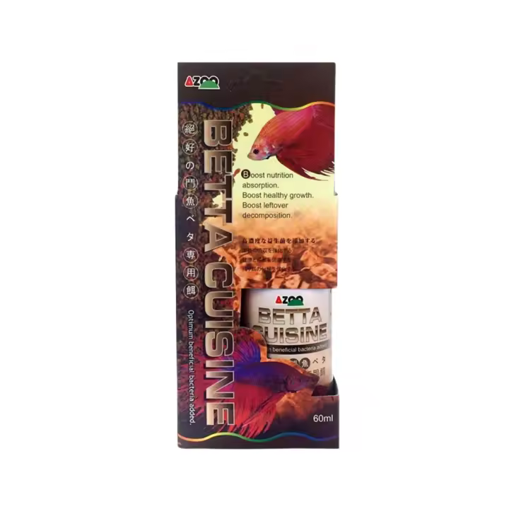AZOO PLUS - Betta Cuisine (60 ml) - Alimentación en Pellets para Peces Betta - 1
