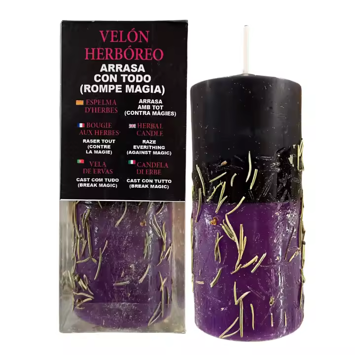 KARMA - Velón Herbóreo Arrasa con Todo | Romper Magia | Vela Especial con Hierbas Potenciadoras - 1