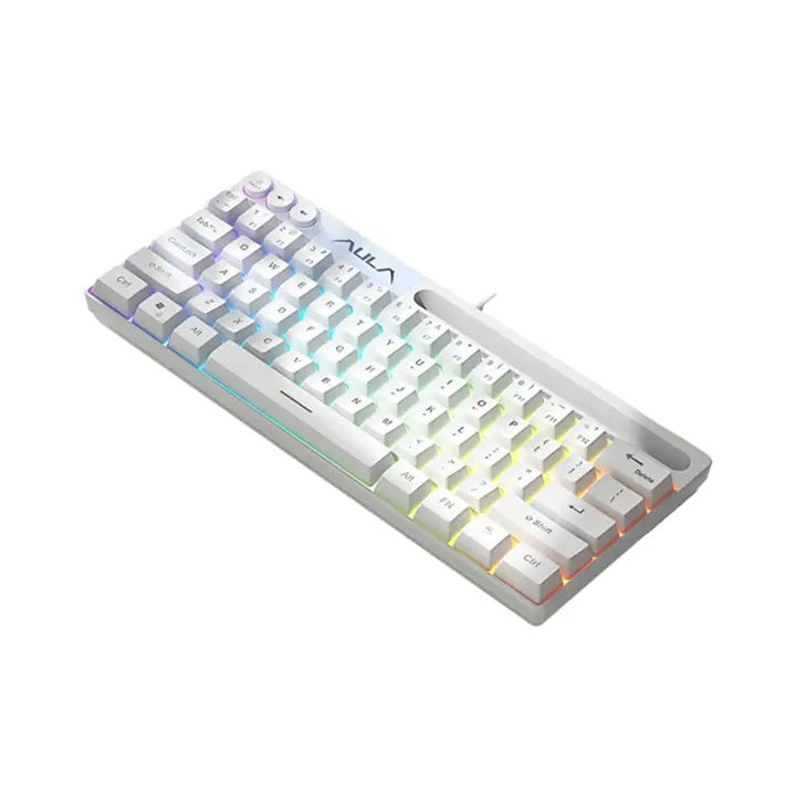 Teclado Mecánico AULA F3061 61 Teclas Con Retroiluminación RGB Mini Para Escritorio Y Laptop Teclado De Juego Con Sensación Táctil - 1