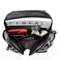 Mochila blanca de cuero para mujer, morral escolar de gran capacidad para viaje - details 20