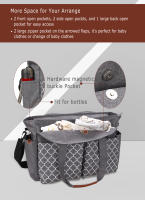 Bolsa de pañales para bebé, hospital para mujeres embarazadas, bolsa para enfermera recién nacida, bolsa impermeable adecuada para madres y bebés para viajar - details 6