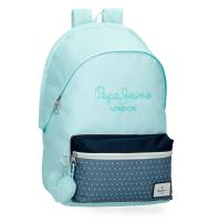 Mochila portaordenador Pepe Jeans Dalma celeste 44 cm- compartimento independiente al que se accede desde la parte de atrás, con acceso directo a un bolsillo acolchado específico para llevar el portátil y la tablet - details 0