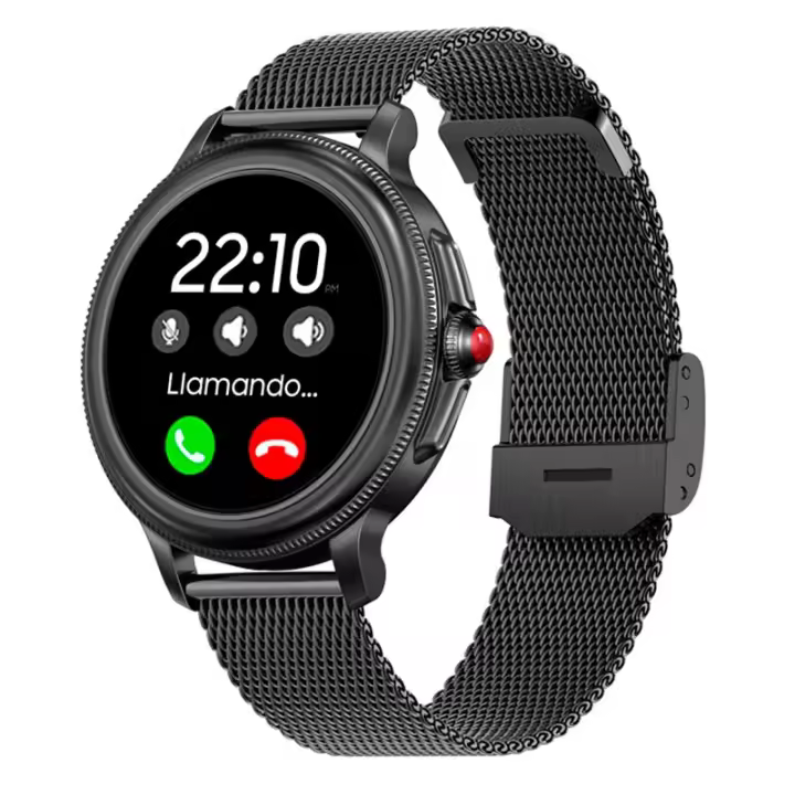 Smartwatch Metal + Silicona COOL Dover Negro (Llamadas, Salud, Deporte, Correa Extra) - 1
