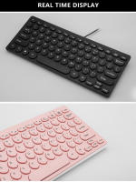 Teclado De Ordenador Mini Con Interfaz USB Teclado De Oficina Para Laptop Y Computadora De Escritorio Silencioso Y Con Cable - details 11