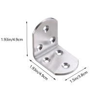 Soporte De Esquina De Acero Inoxidable Resistente Para Muebles Y Armarios Conectar Angulo Derecho Reforzador De Madera - details 6