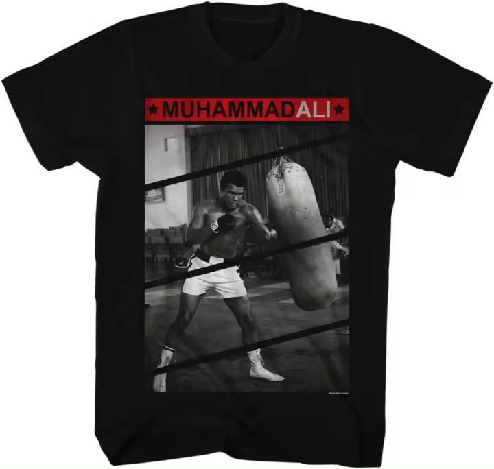 Camiseta de Muhammad Ali Boxing Legend The Greatest of All Time para adultos, bolsa de perforación - 1