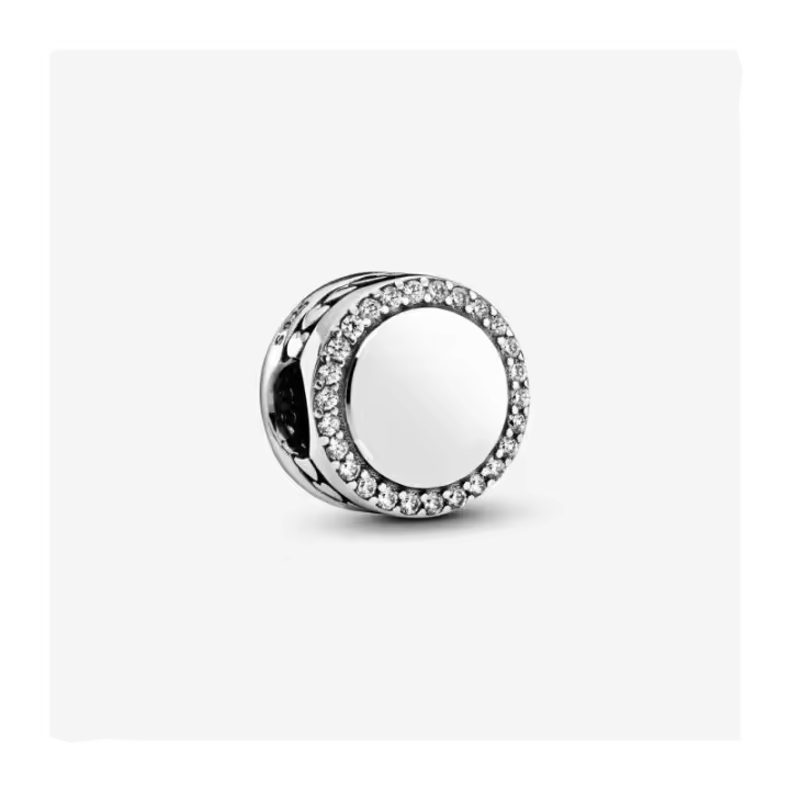 Charm de Botón Brillante para Grabar PANDORA - 798747C01 - 1