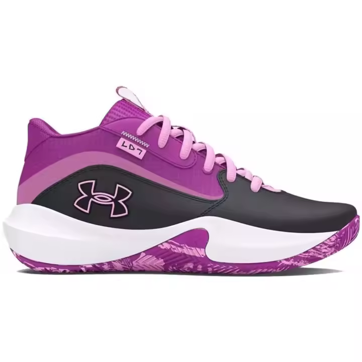 Zapatillas de Baloncesto Under Armour Gs Lockdown 7 para niños en color rosa - 1