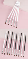 5Pcs Pincel De Uñas Artísticas Para Acrílico UV Gel Extensión Y Pintura DIY Accesorios De Manicura Herramienta De Construcción De Patrón Fototerapia - details 4