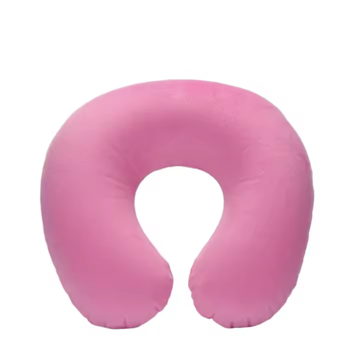 Almohada De Cuello U Inflable Para Viaje Almohada De Descanso Para Cabeza Y Espalda En Avión Almohada De Viaje De Espuma De Memoria Almohada De Descanso Fatiga Relieve - 1
