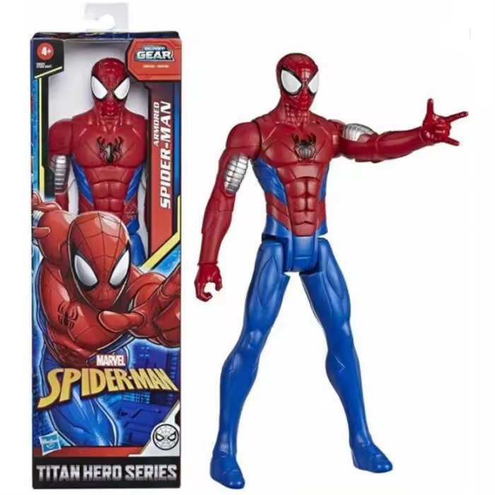 Figura Titan Hero Spiderman Marvel 30cmFigura  Coleccionable - Idea de Regalo- Mercancia Oficial - Juguetes para Niños y Adultos - Movies Fans - Muñeco para Coleccionistas y Exposición - 1