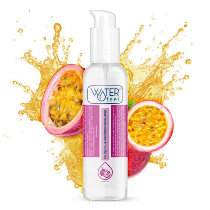 Lubricante Base Agua Sabor Fruta de la Pasión Waterfeel - 1