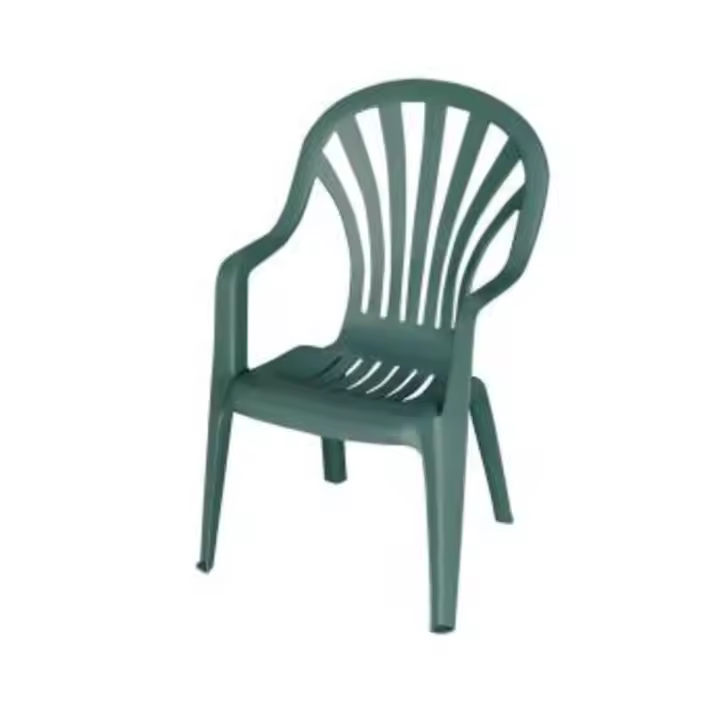 Garden Life Sillón Monobloc 8102V - Respaldo Alto - Verde - Muebles y Electrodomesticos Contreras - 1
