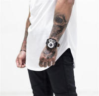 Camiseta De Musculatura Para Hombre Fitness Gym Ropa Deportiva Corta De Algodón Y Malla Estilo Slim Fit Tees Casual Verano - details 5