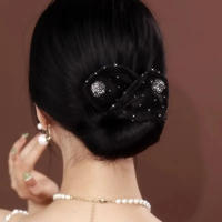 moño bajo fácil,accesorios pelo mujer,Horquillas Mágicas para Moños Bajos - Accesorios de Pelo para Mujer, Pinzas Giratorias Fáciles de Usar - details 2