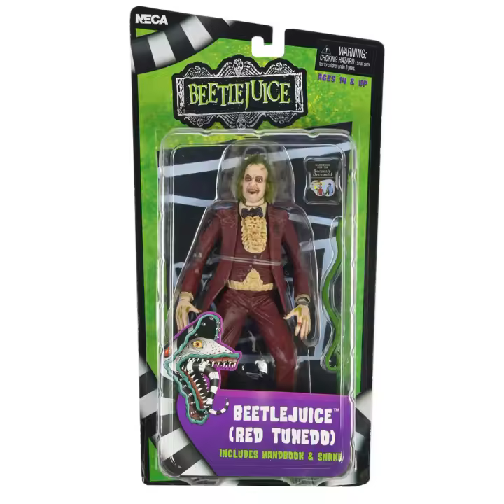 Figura Beetlejuice Esmoquin Rojo 18 cm NECA Oficial - 1