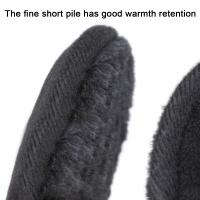 Calentadores de vellón clásicos y sencillos unisex para hombres y mujeres, orejeras cálidas de invierno - details 2