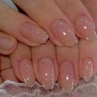 Uñas Postizas Francesas Cortas 24 PCs Con 1 Jelly Y 1 Archivo De Uñas Material ABS Estilo Diverso Sin Químicos De Alta Importancia - details 28