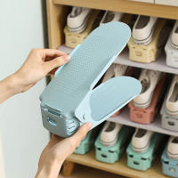 Colgador De Zapatos Ajustable Con Doble Capa Y Diseño Engrosado Para Ahorrar Espacio Y Organizar En El Hogar O Dormitorio - details 1