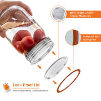 50Pcs Tapas De Conserva De Lata Para Mason Jar Tamaño Regular Reutilizables Kerr Sellado Airtight Para Almacenar Especias Dulces Bocadillos Mermeladas - details 4