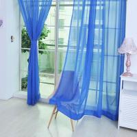 Cortina De Tules Colorida Transparente Y Sutil En Poliéster Para Dormitorio Cocina Sala De Estar Habitación De Niños Aula Con Bolsa De Acero En Rojo Negro Azul Verde - details 13