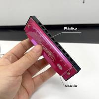 Harmonica Profesional Con 10 Agujeros Y 20 Tonos En Colores Tono C Con Estuche Regalo De Navidad Para Principiantes - details 12