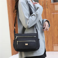 Bolso Cruzado De Mujer En Tela Oxford Simple Bolso De Hombro Multicapa Impermeable Monedero Lady Bolsa De Mano Estilo Fashion - details 3