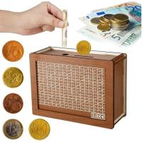 Caja De Ahorro En Efectivo Estilo Retro Madera Hecha a Mano Caja De Ahorro Para Niños Y Adultos Objetivo De Ahorro Para Adultos - details 3