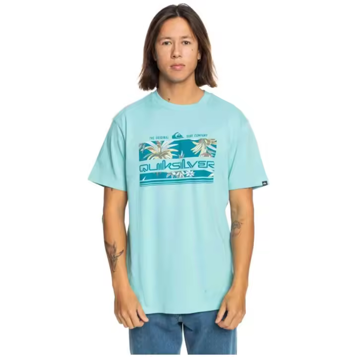 Camiseta de Manga Corta Quiksilver Stepinsidess para hombre en color azul - 1