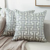 Funda De Cojín Geométrica Moderna De Tela Jacquard Con Cierre Invisible Para Decoración De Sala De Estar Y Dormitorio 1 Pieza - details 3