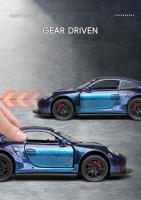 Coche De Juguete Porsche 911 GT3 RS a Escala 1:32 En Metal Con Sonido Y Luz Modelo De Coche Para Niños Regalo Ideal Para Coleccionistas - details 4