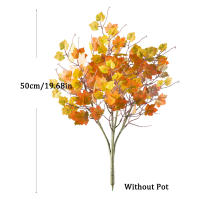 Arbol De Maple Artificial De 40-60cm Hojas De Maple Falsas Para Decoración De Halloween Y Festivales De La Cosecha Material De Seda Y Plástico - details 6