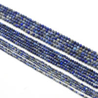 Cuentas De Piedra Natural Lapis Lazuli Pequeñas Facetadas Para Creación De Joyería Pulsera Y Collar Accesorios DIY Para Mujeres - details 0