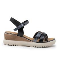 PORRONET 3156-109 Sandalias plataforma mujer 35861 25V SANDALIA TIRAS PLATAFORMA NEGRO PLOMO - details 2