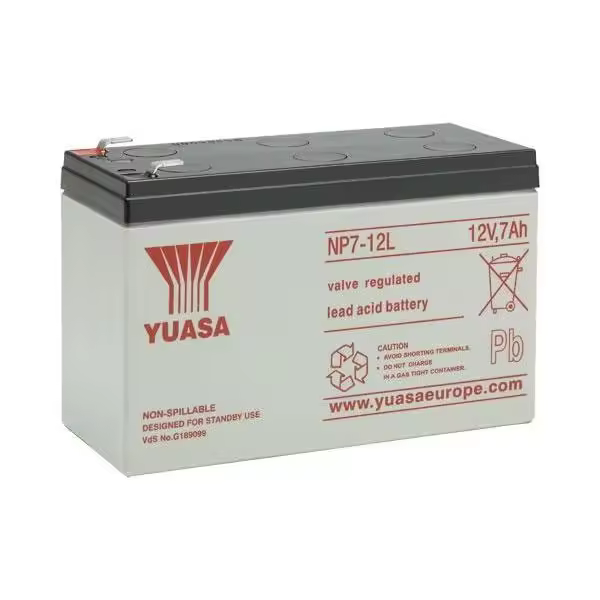 Batería Yuasa NP7-12L plomo-ácido 12V 7Ah - 1