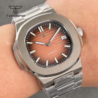 Reloj Automático Tandorio Cuadrado 40mm Para Hombre Acero Inoxidable NH35 Multicolor Dial Cristal De Zafiro Fecha Luminoso Mecánico De Pulsera - details 34