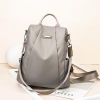Mochila De Hombro Para Mujer Spot Goods En Color Sólido Y Gran Capacidad Antirrobo De Oxford Material Principal Poliéster Con Cierre De Cremallera - details 4