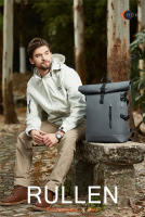 Mochila Impermeable Rolltop HK Para Hombres Y Mujeres Gran Capacidad Con Portátil Para Viajes Escuela Y Negocios Antirrobo Con USB - details 0